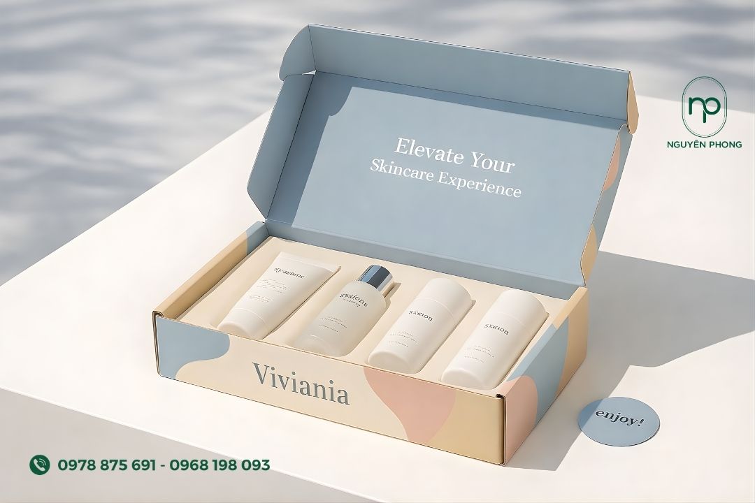 Hộp đựng kem chống nắng phong cách tối giản, mộc mạc
